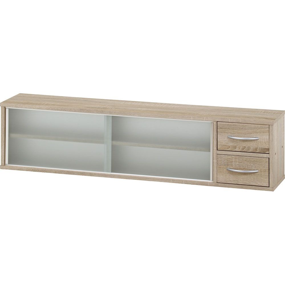 不二貿易 カウンター上収納ラック　１２０幅　オーク【メーカー直送・代引不可】, オーク, 幅1200mm&times;奥行265mm&times;高さ290mm