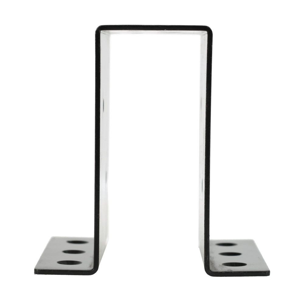 DAIDOHANT 2&times;4サポート ハット型 タイプ2 24-H2-BK, 黒, 1個入り