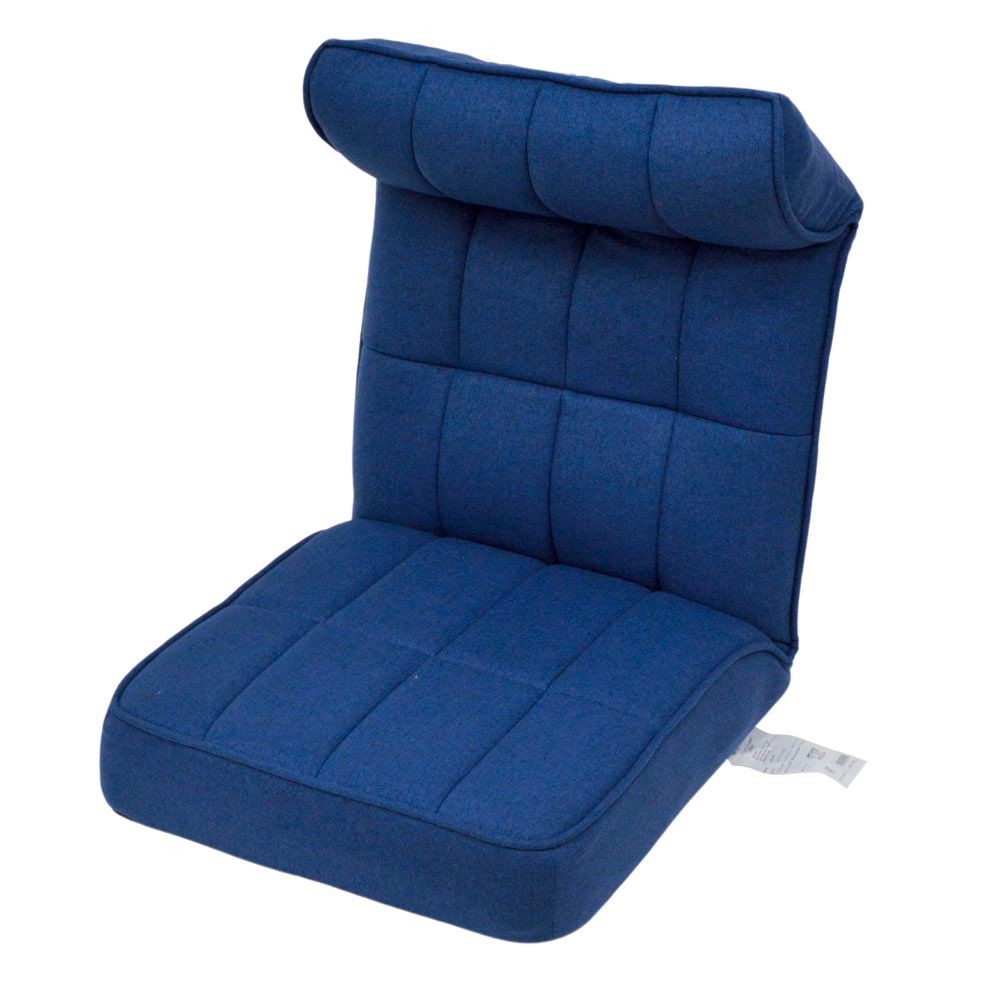 ジェルクッション座椅子, ネイビー, 幅490mm&times;奥行620mm&times;高さ710mm