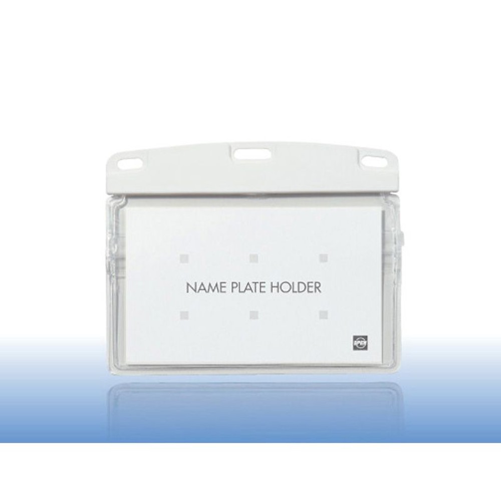 オープン　名札用ケース補強ヨコ名刺　1枚　ＮＸー125ーＷＨ, ヨコ名刺, 1枚