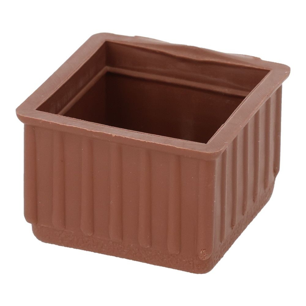 イス脚キャップ　角　茶, 茶(21), 21mm