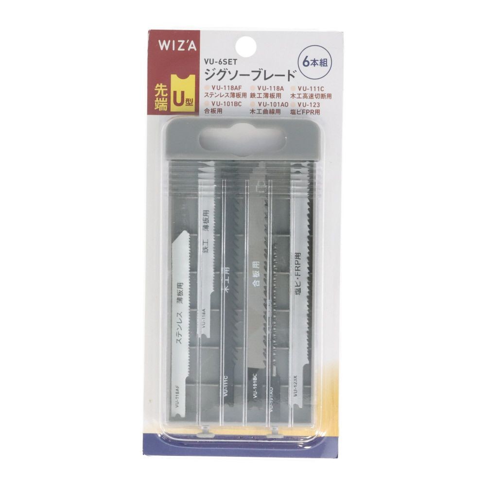 ウィザ WIZ'A　ジグソーブレードＵ型６本セット, U型, 6本組