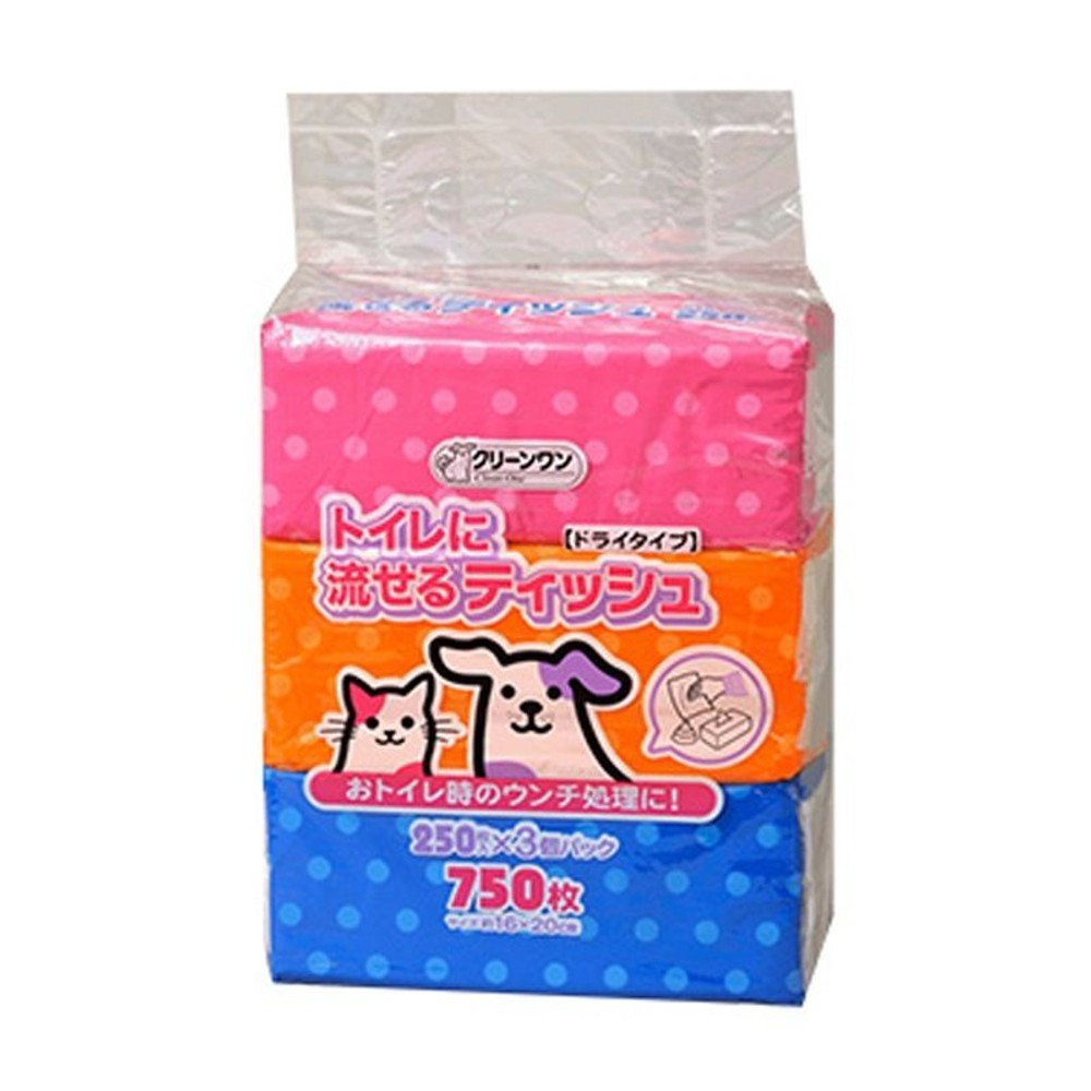 シーズイシハラ　トイレに流せるティッシュ3個パック, その他カラー１, その他サイズ１