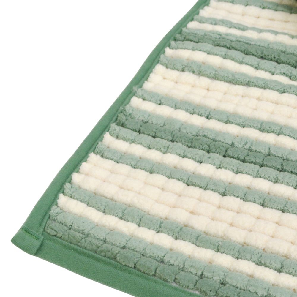 ウィザ WIZ'A 超吸水ボリュームバスマット　約５０×７５ｃｍ, ブルー, 50×75cm