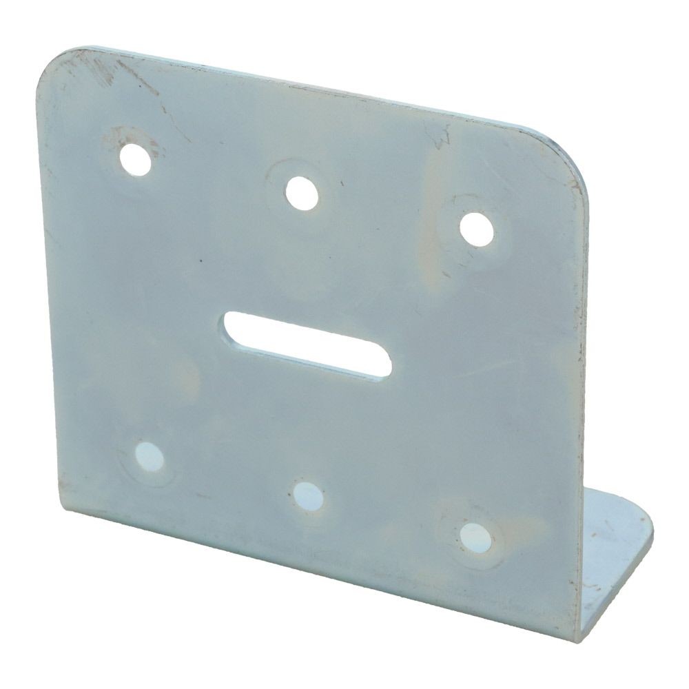 ２×４メッキ金具Ｌ型タイプ　８０×３７×７５, メッキ, L型