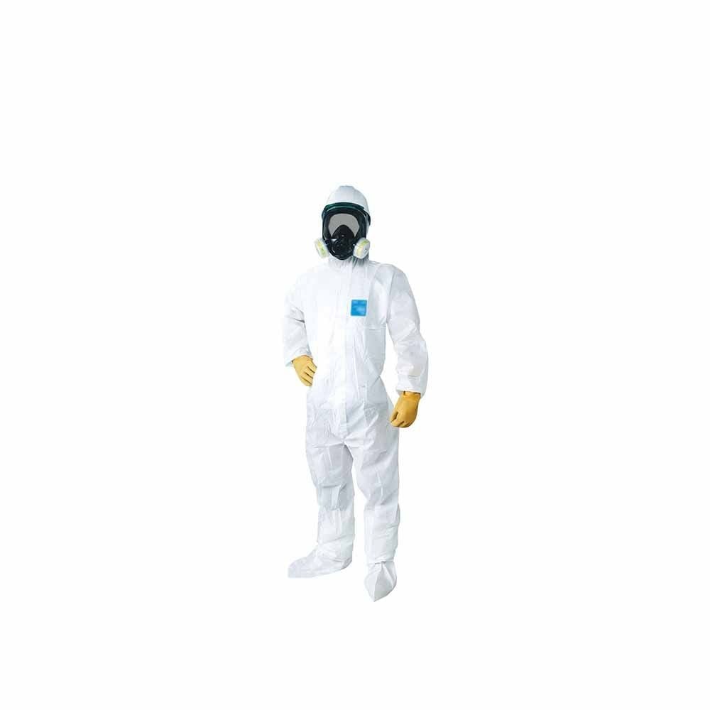 マイクロガード 使い捨て化学防護服 アスベスト作業用1500 S, 白, 使い捨て