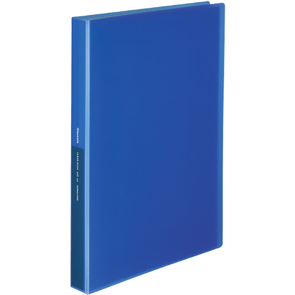 【4冊セット】コクヨ　クリヤーブックグラッセルＡ４ 60枚B ラ-GL60B【メーカー直送・代引不可】, ブルー, A4