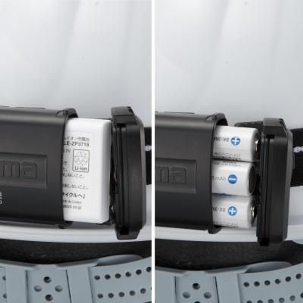 TAJIMA（タジマ） 　ヘッドライト CD 500lm フラッド照射 3718セット　LE-C502D-SP, ブラック, 500lm