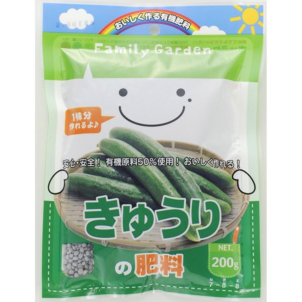 朝日アグリア　ファミリーガーデン　きゅうりの肥料　200ｇ, その他カラー１, その他サイズ１
