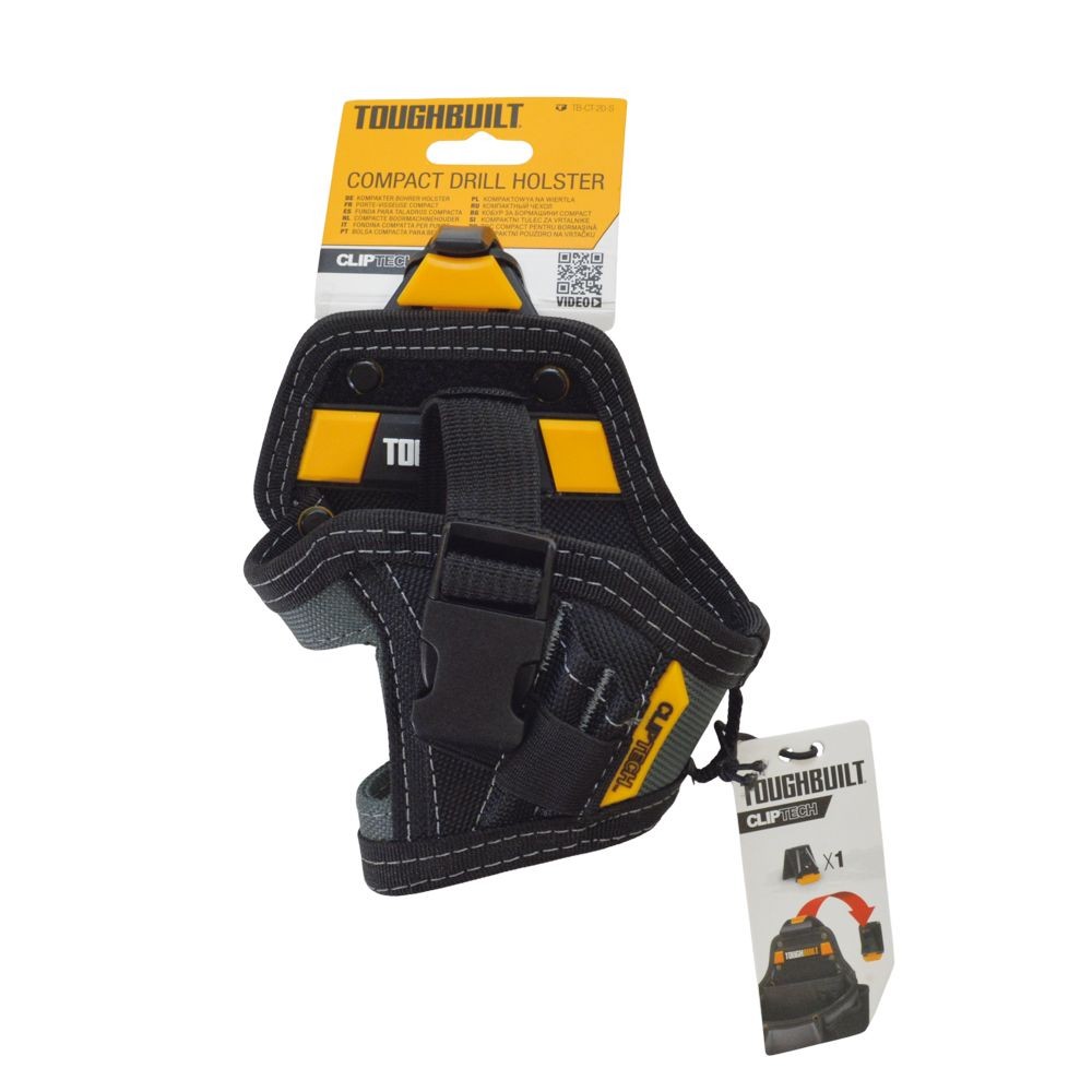 TOUGHBUILT（タフビルト）　コンパクトドリルホルスター　TB-CT-20-S, 黒, TB-CT-20-S
