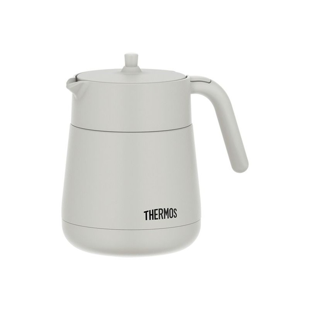 サーモス　真空断熱ティーポット ＴＴＥー７００ ＬＧＹ, ライトグレー, 700ml
