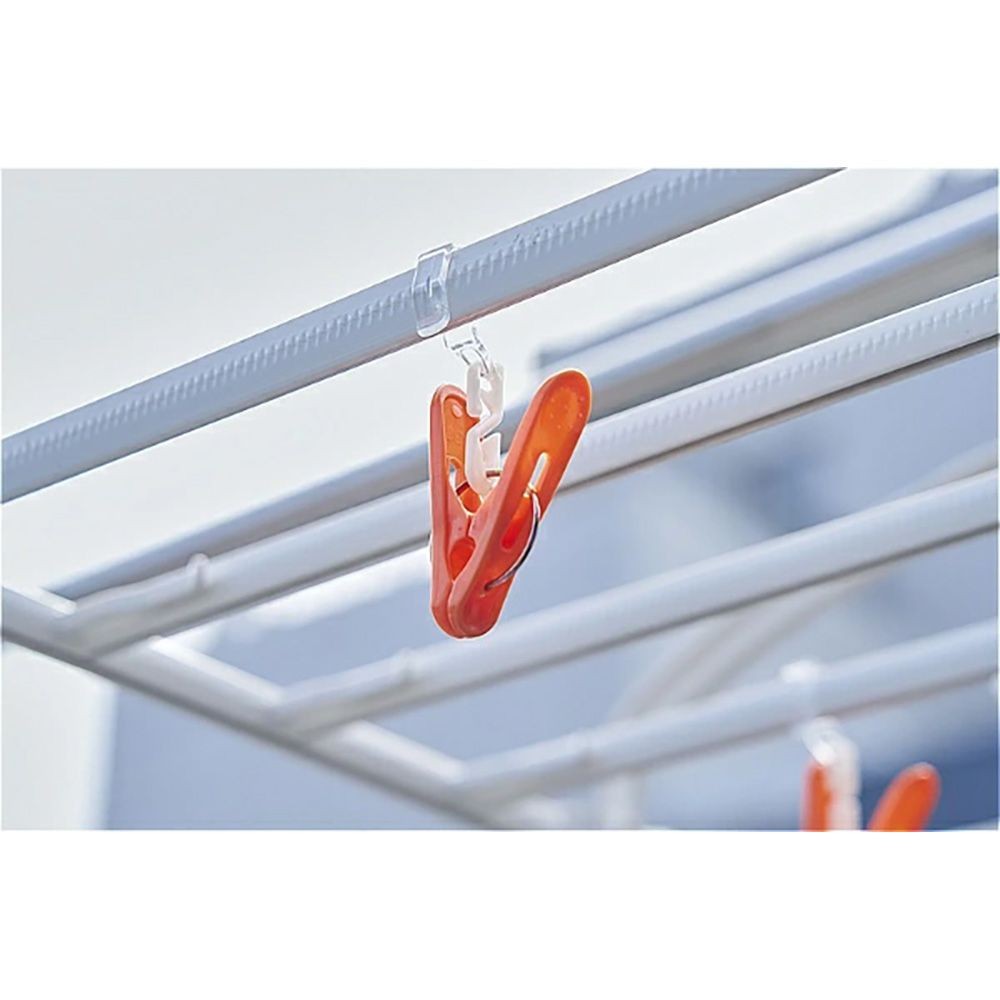 アイセン ピンチが動く角ハンガー交換用, オレンジ, 幅85mm&times;奥行40mm&times;高さ15mm