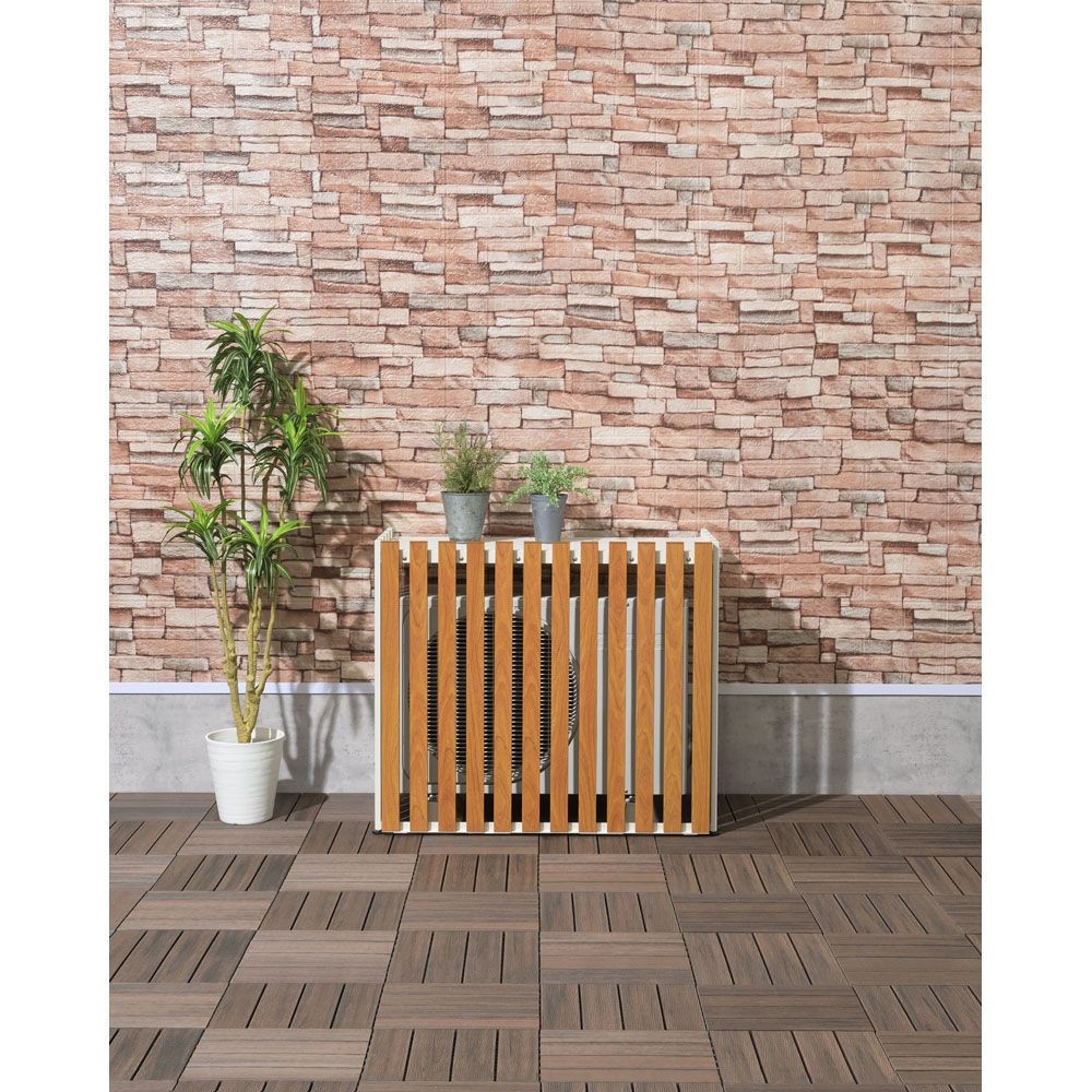 SANKA  アルミ室外機カバー  縦格子標準【メーカー直送・代引不可】, ホワイト, 標準