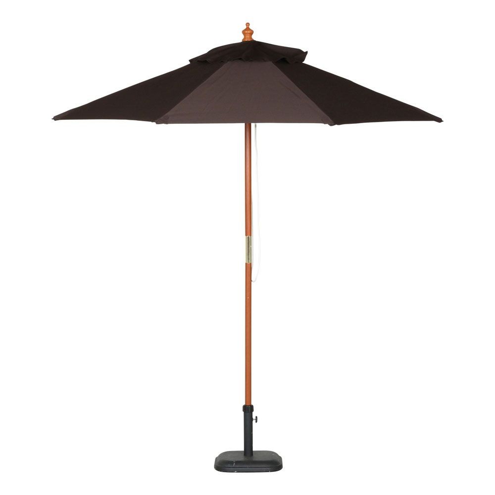 不二貿易  木製パラソル　210ｃｍ, ブラウン, 直径約209cm