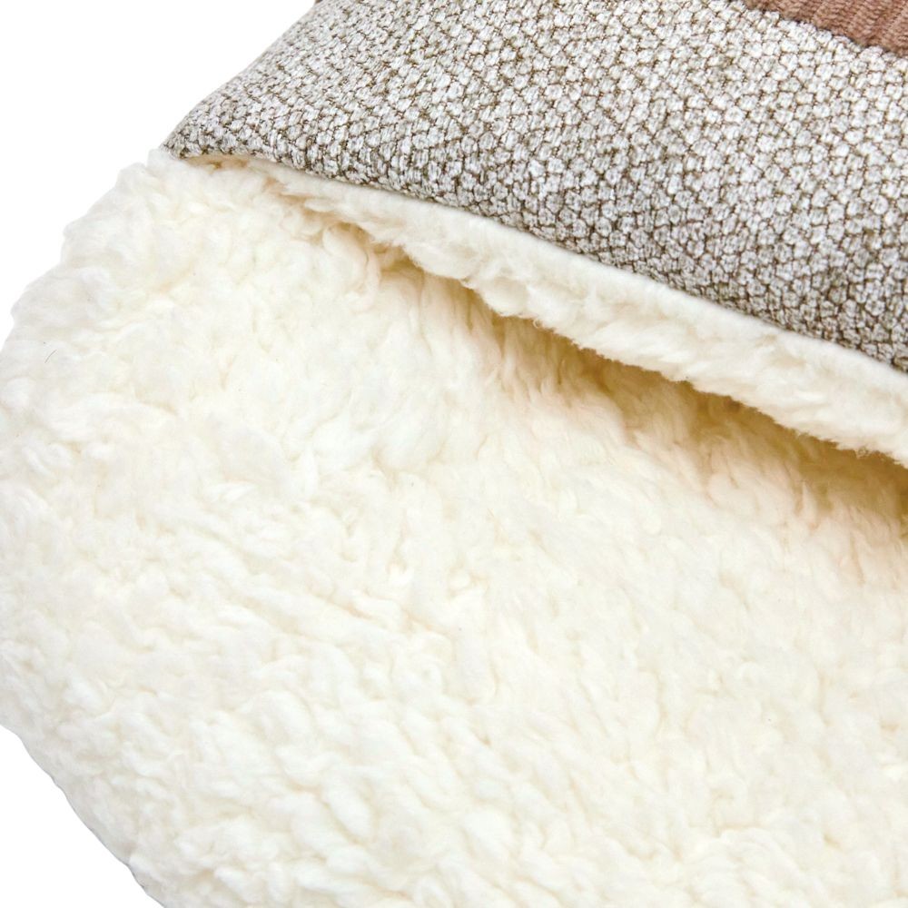 WIZ'A　ウィザ　断熱シート入あったか足ポカクッション３５Ｘ４０ＢＲ, ブラウン, 35×40cm