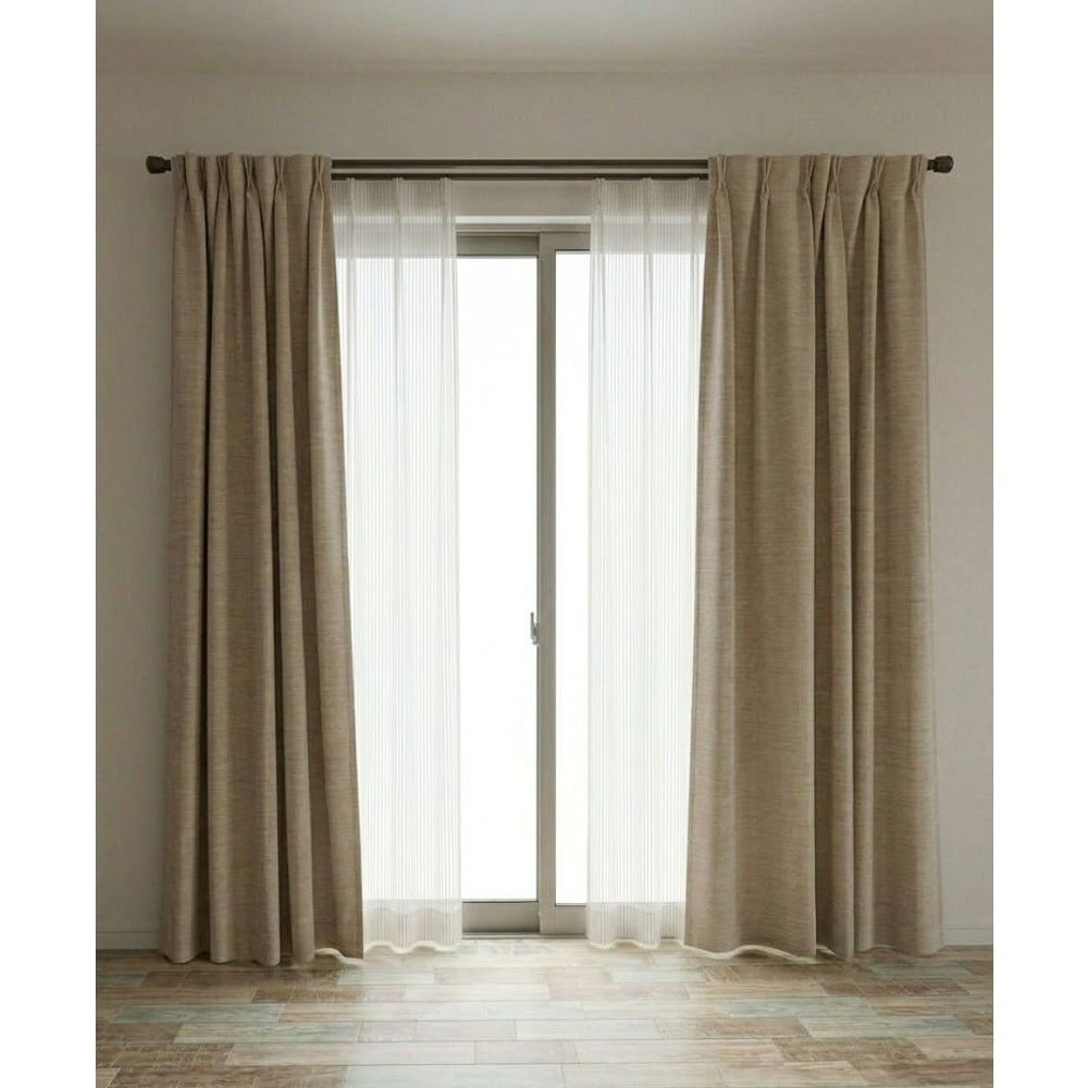 遮光性４枚組カーテン　ディーバ　ベージュ, ベージュ, 100&times;135cm