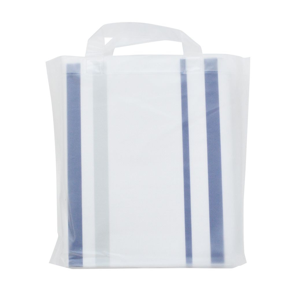 ソフトクッションレジャーシート　ストライプ, ブルー／グレー（S）, Sサイズ