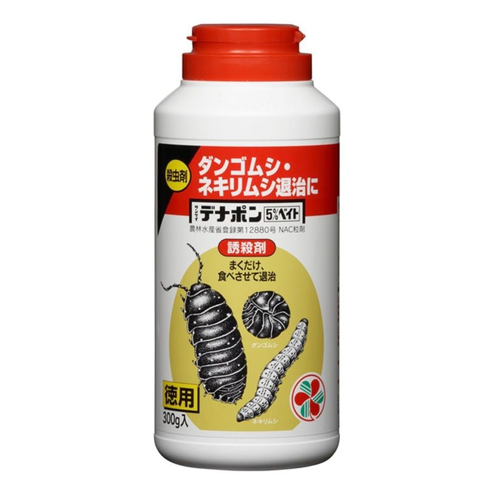 住友化学園芸　デナポン5％ベイト300ｇ, 淡褐色粒状　4〜7ｍｍ, 500g