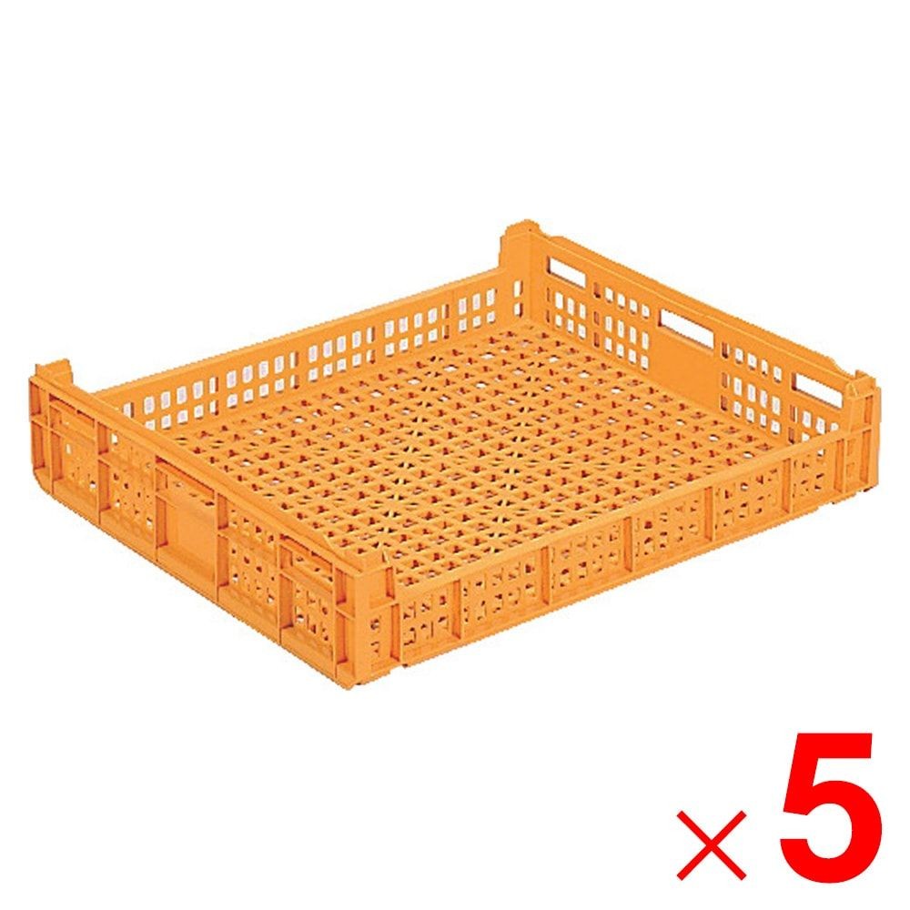 サンコー サンテナー D#40 オレンジ 103703-00 &times;5個セット【メーカー直送・代引不可】【法人限定】【日祝配送不可・時間指定不可】, オレンジ, 5P