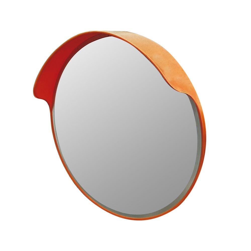 割れにくいカーブミラー４５０ミリ, オレンジ, 450mm