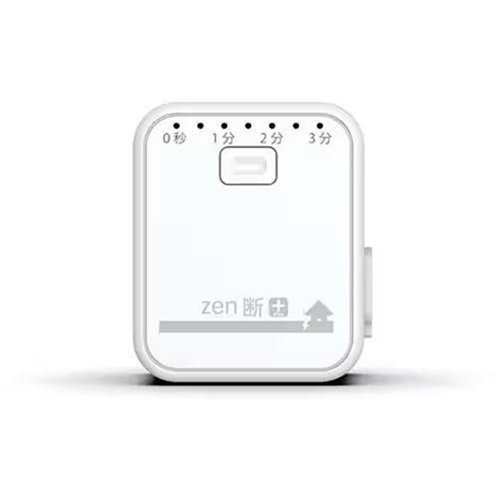 コンセント型感震ブレーカー 一括遮断型 zen断＋, ホワイト, 幅50&times;奥33&times;高60mm