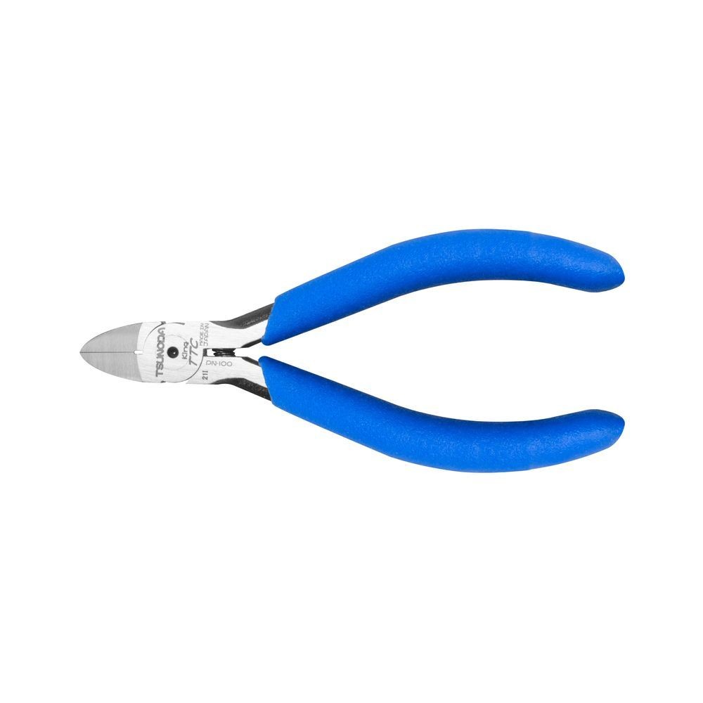 ツノダ（Tsunoda） プチプラ　プラニッパー　１００ｍｍ　バネ付 PN-100, ブルー, 100mm