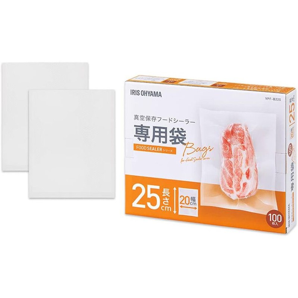 真空保存フードシーラー専用袋ＶＰＦーＢ225, 替えロール, 幅25×長さ20cm