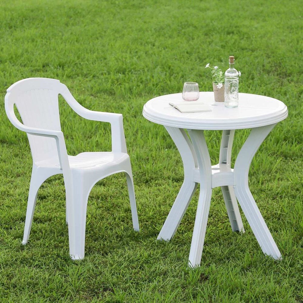 ＰＣ　ラウンドテーブル　アンジェロ　ホワイト（12278）【メーカー直送・代引不可】, ホワイト, 670×670