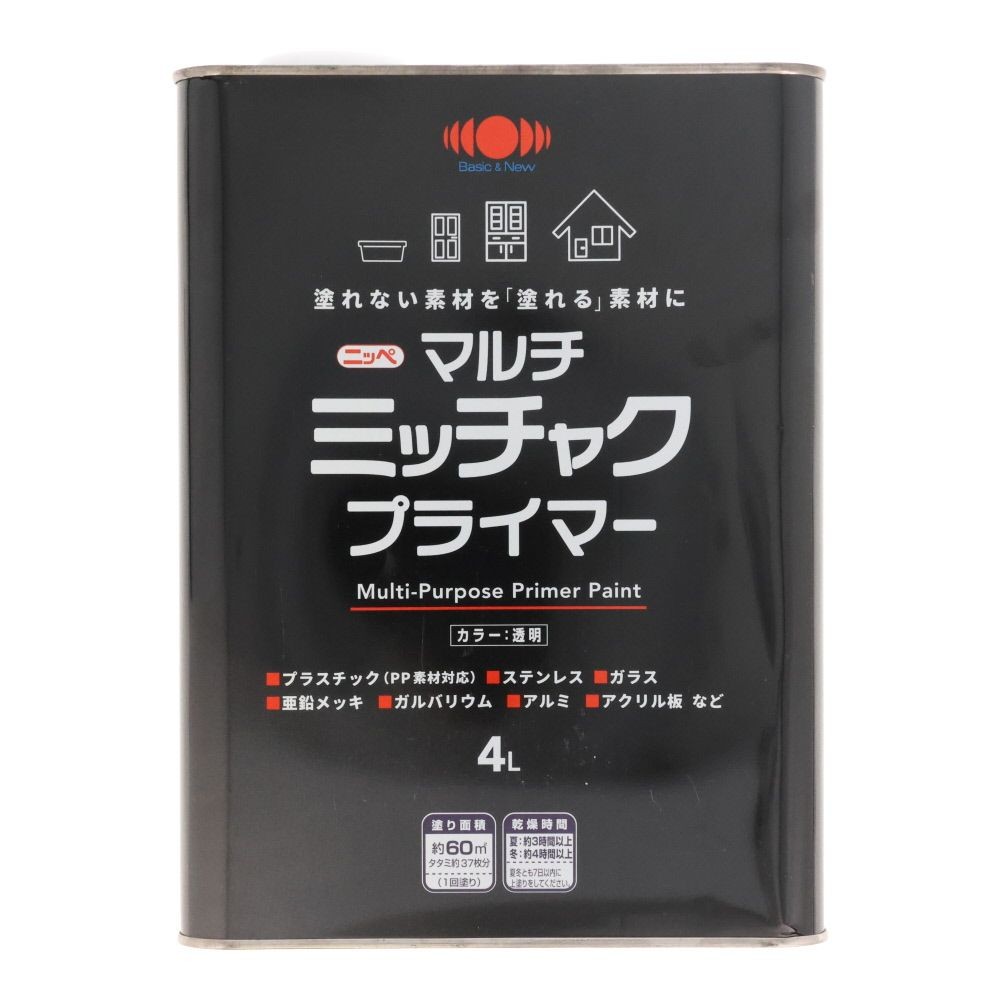 ニッぺ マルチミッチャクプライマー 4L, 透明, 4L