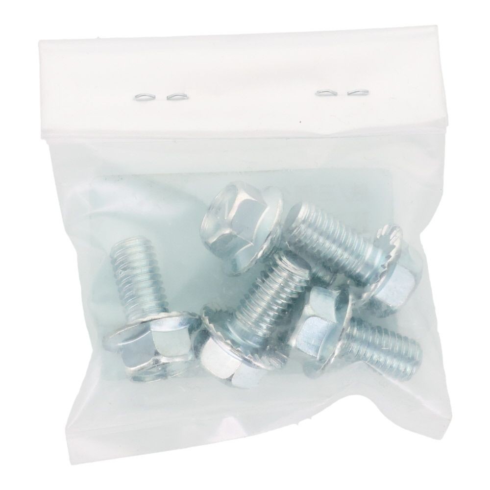 ７Ｔフランジボルト　セレート付き　鉄　三価クロメート　Ｍ８&times;１６　５本入り, ボルト, M8&times;16