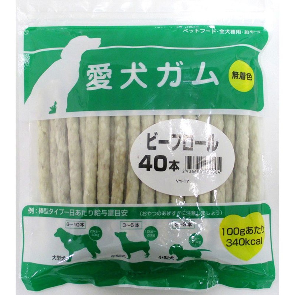 愛犬ガム　　ビーフロール40本, その他カラー１, その他サイズ１