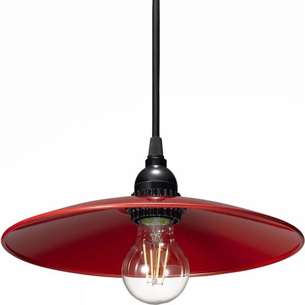ヤザワ レトロペンダント PDR04L01 RD レッド, レッド, 約485lm