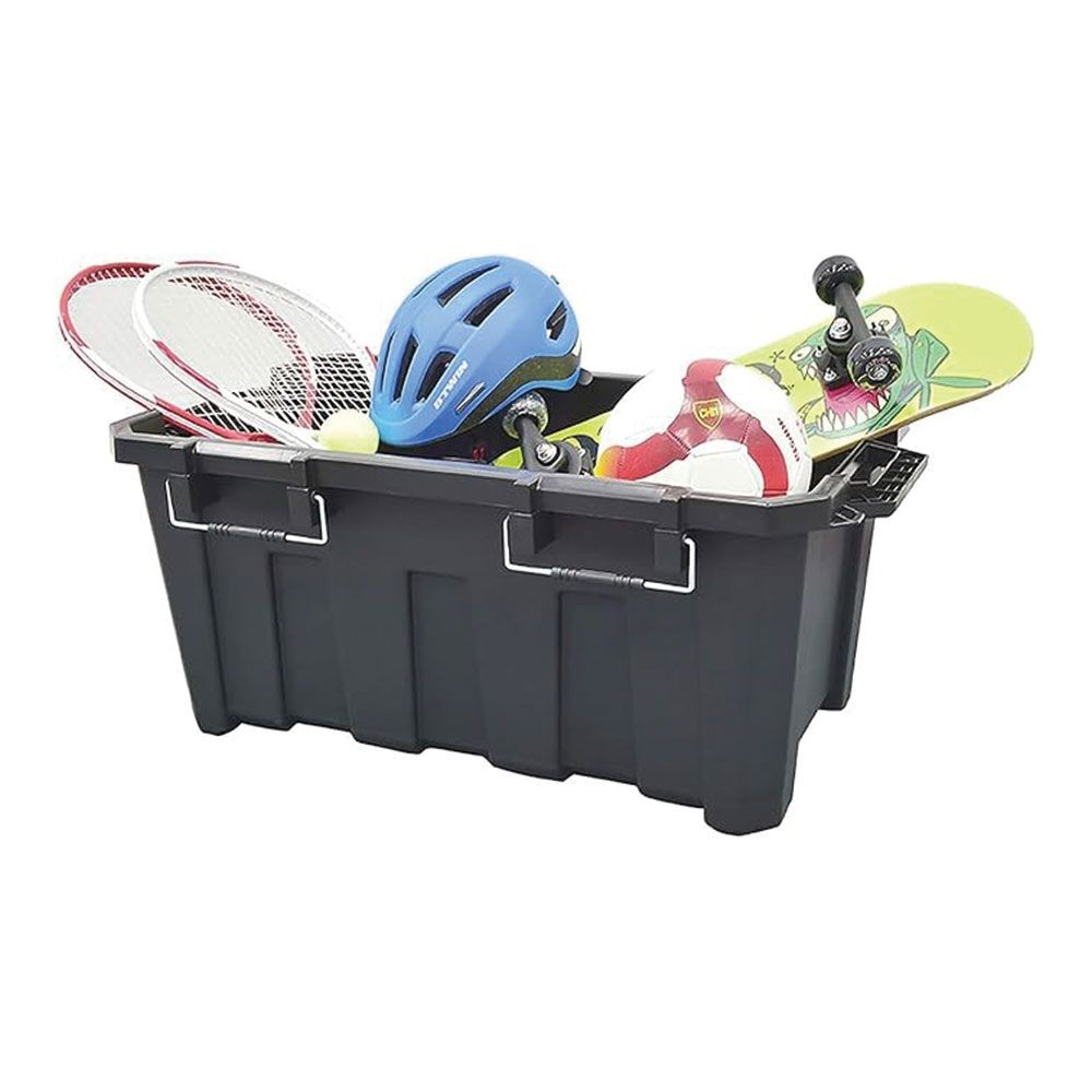 タクティクス コンテナボックス 80L 幅850&times;奥行490&times;高さ390mm, 黒, 85L