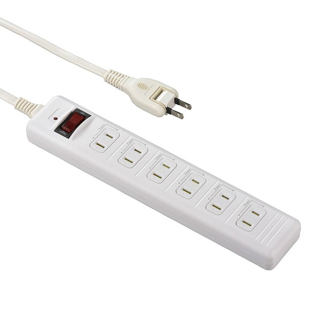 ＯＨＭ　発煙ガード安全タップスイッチ付　６口１ｍ, -, 1.0m