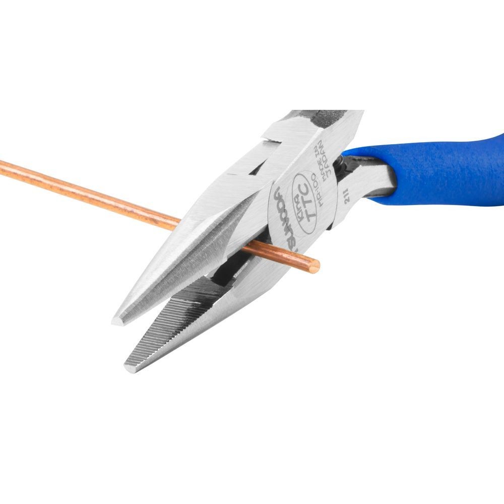 ツノダ（Tsunoda） プチラジ　ラジオペンチ　１００ｍｍ　バネ付 MR-100, ブルー, 100mm