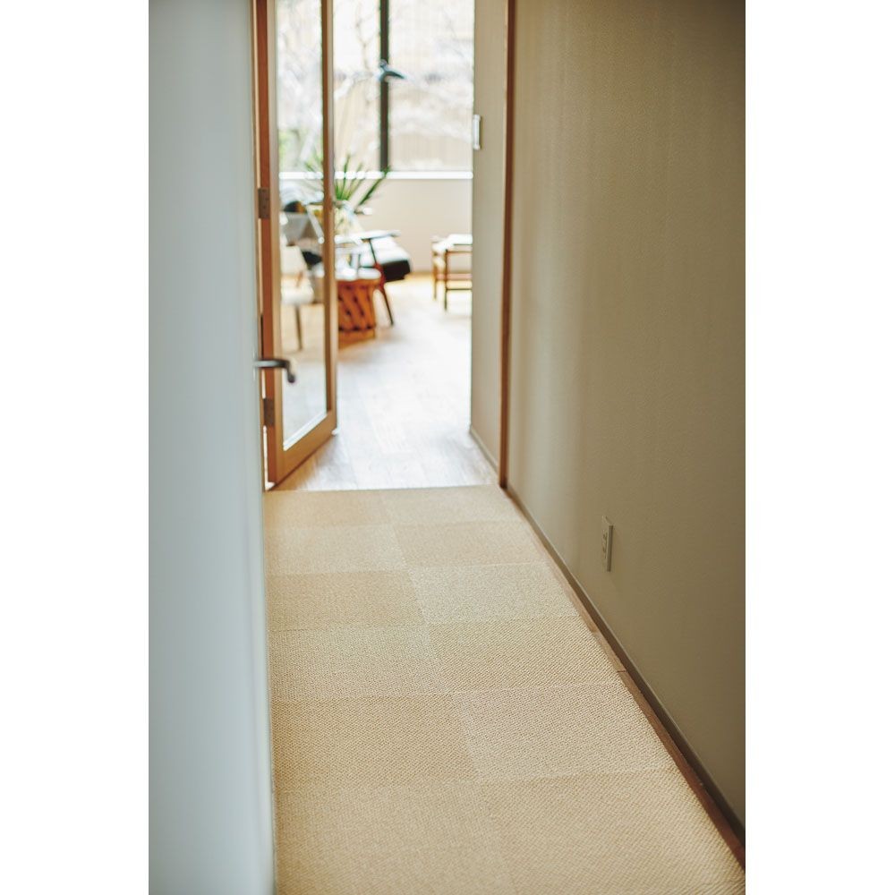 東リ　遮音タイルカーペット　ＡＫ8002ＳＣ &times;10個セット, ライトベージュ, 40cm