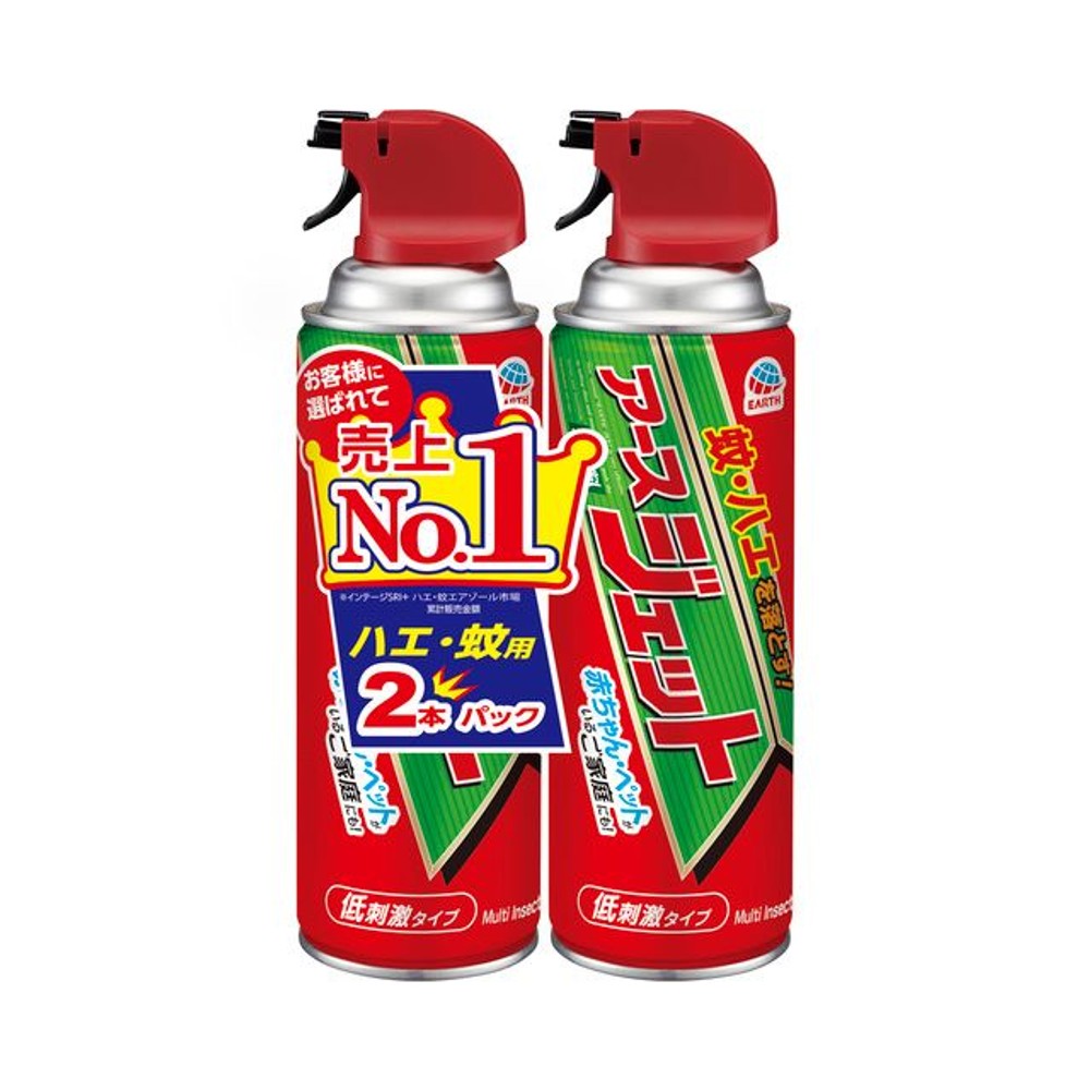 アース　アースジェット　４５０ｍｌ&times;２本パック, ハエ・蚊用, 450ml&times;2本