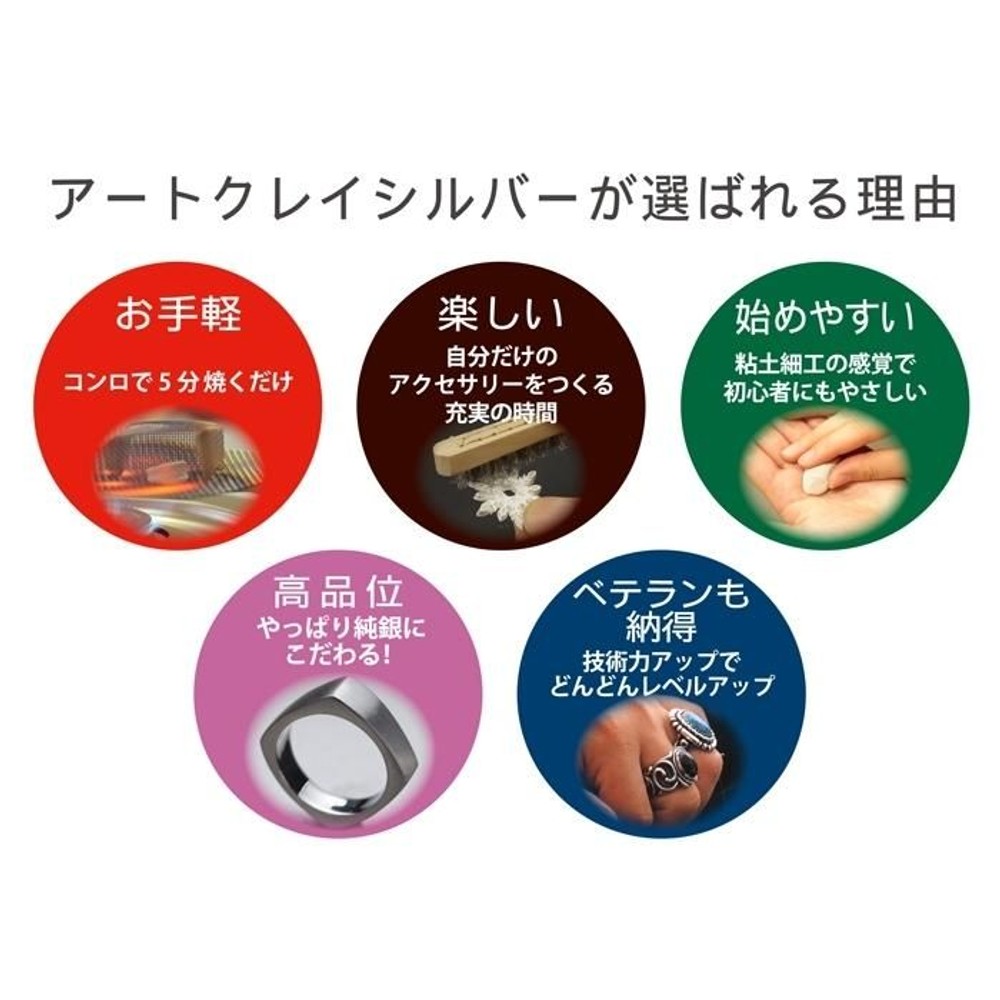 アートクレイシルバー 粘土タイプ 50g, 粘土タイプ, 50g