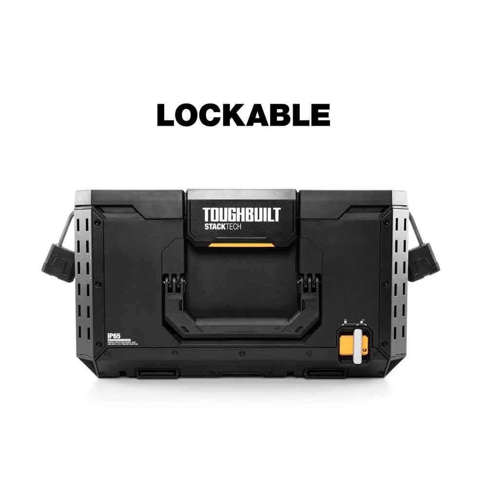 【数量限定】TOUGHBUILT（タフビルト）STACK TECH(スタックテック)　ツールボックス50, ブラック, TB-B1-B-50