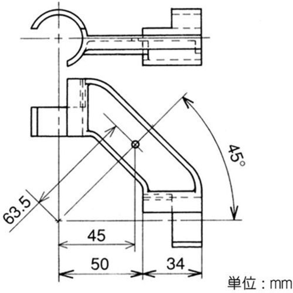 YAZAKI 矢崎化工 イレクタープラスチックジョイント J-112B S 板受け Φ28用, アイボリー, J-112B S