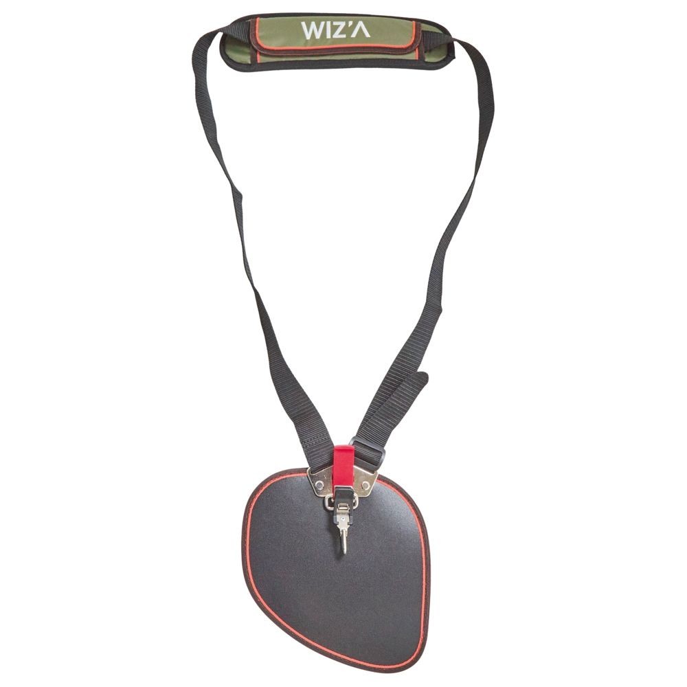 WIZ'A ウィザ  肩掛バンド シングル腰パッド付, 黒, 1個入り