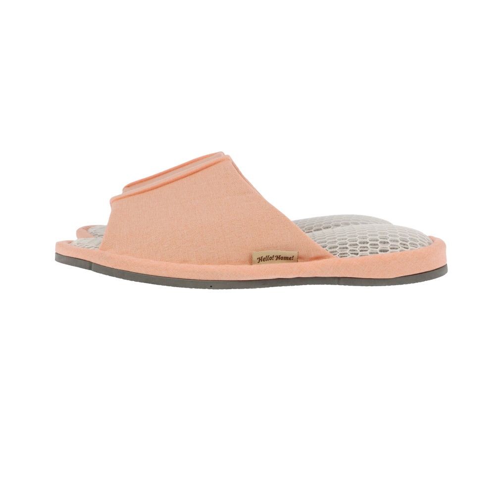 通気性が良いＷメッシュスリッパ, サーモンピンク, Mサイズ