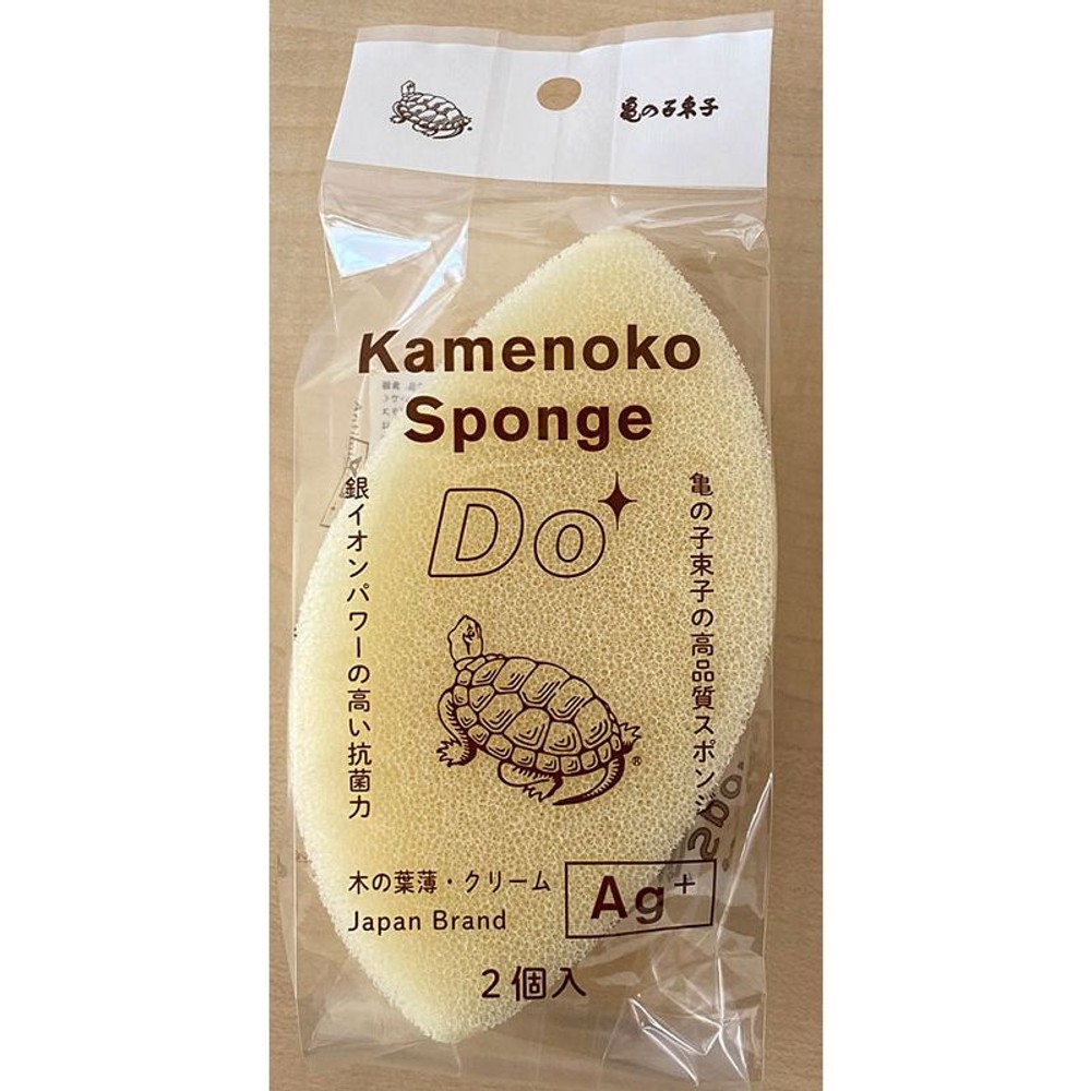 亀の子スポンジＤｏ　木の葉薄型, クリーム, 木の葉薄型 2個入り