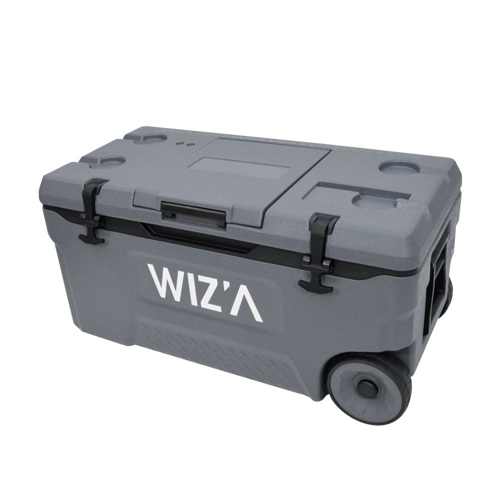 ウィザ WIZ'A 5DAYS　クーラー　キャスター付  75L, ダークグレー, 75L