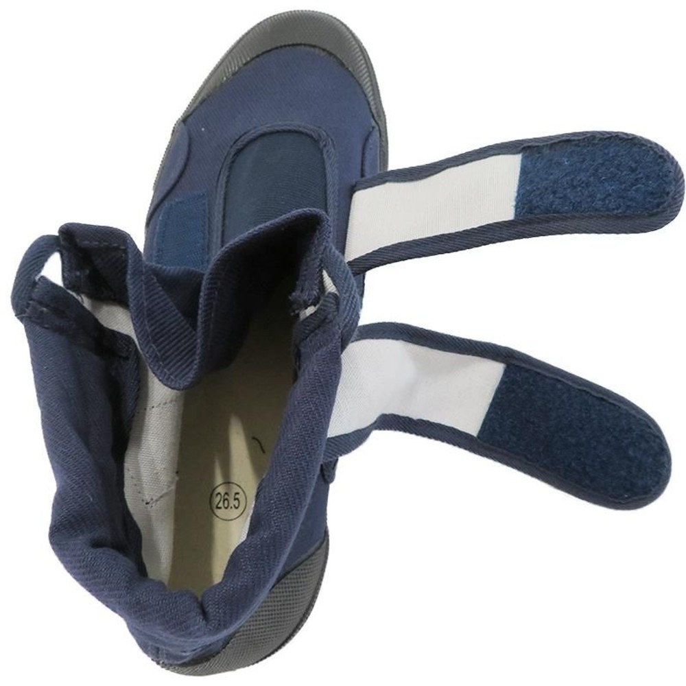 足袋タイプ作業靴　長め, 紺（24.5）, ２４．５ｃｍ