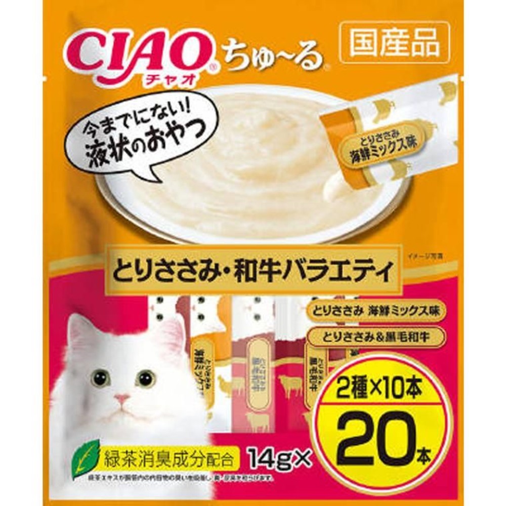 いなば　チャオちゅーる　とりささみ和牛Ｖ　14ｇ×20本, その他カラー１, その他サイズ１