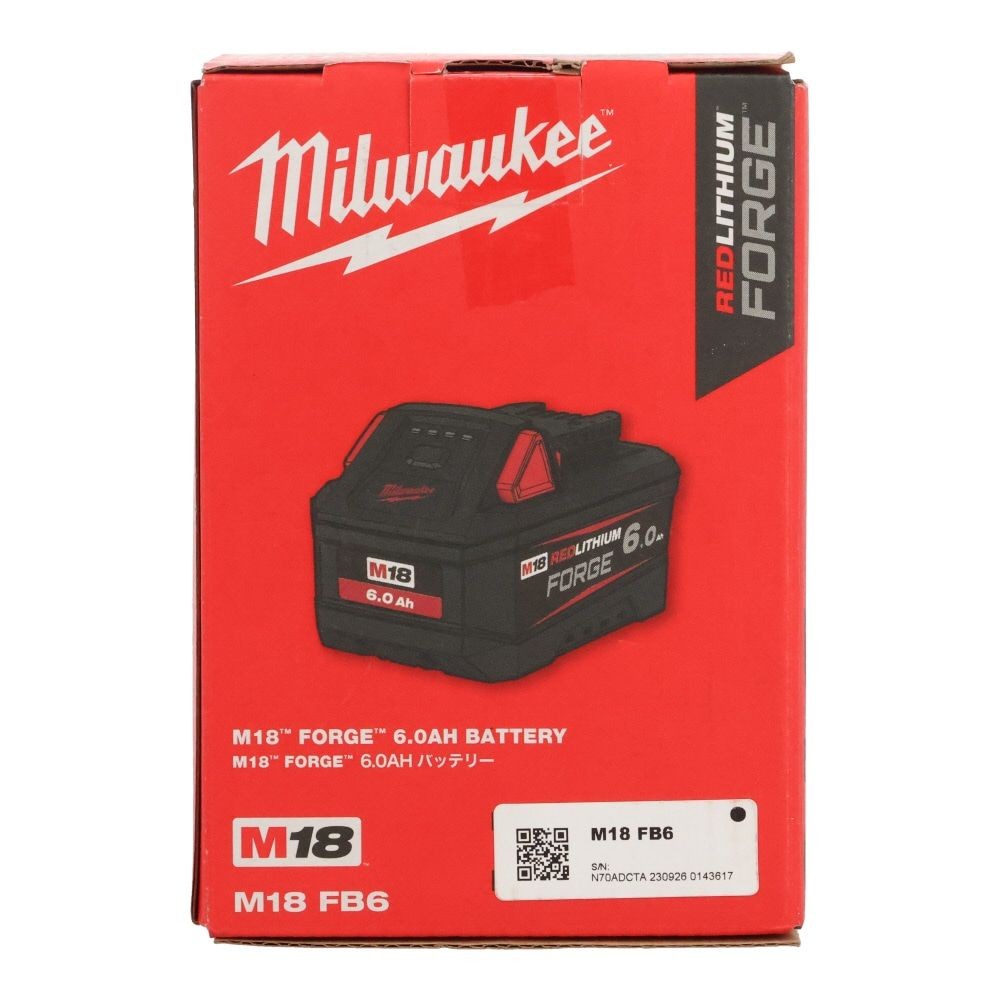 Milwaukee M18 FORGE 6.0Ah バッテリー, 12.0Ah, 18V