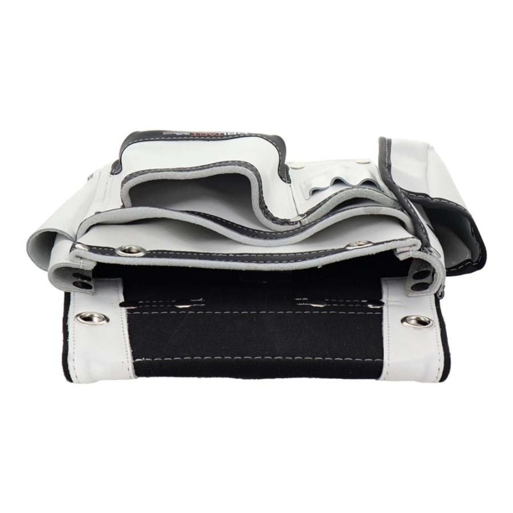 DBLTACT 本革卓越　釘袋　2段　墨ツボケース付　DTL-11, ホワイト, 2段 墨坪ケース付