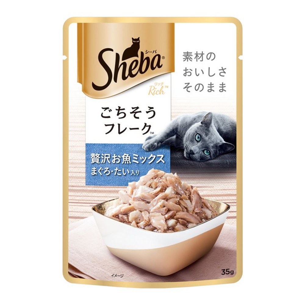 シーバリッチごちそうフレーク贅沢お魚ミックスまぐろたい35ｇ, お魚ミックスまぐろたい, 35g