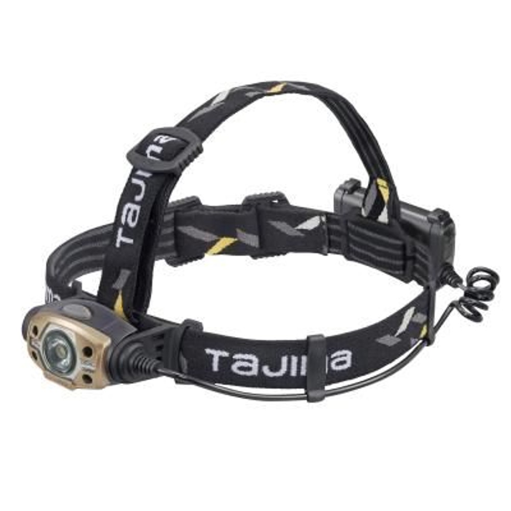 TAJIMA（タジマ） 　ヘッドライト CD 500lm 大径照射 3718セット　LE-C501D-SP, ブラック, 500lm